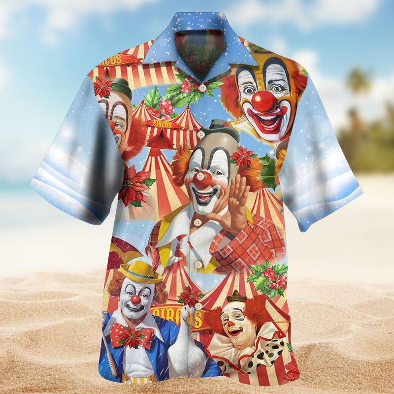 Clown Snow Christmas Flowers Style – Hawaiian Shirt