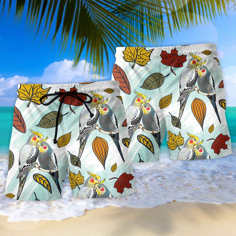 Cute Cockatiel Parrot – Beach Short