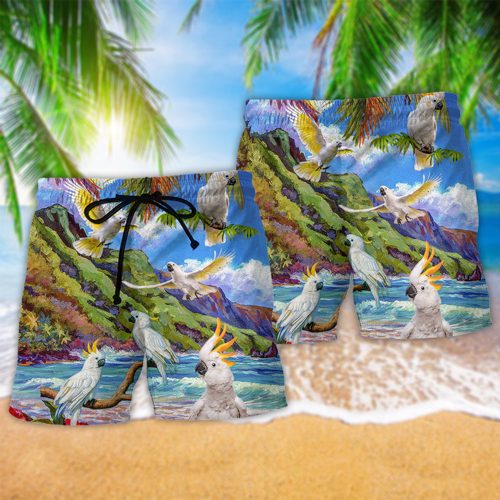Cockatoo Ocean Landscape – Beach Short