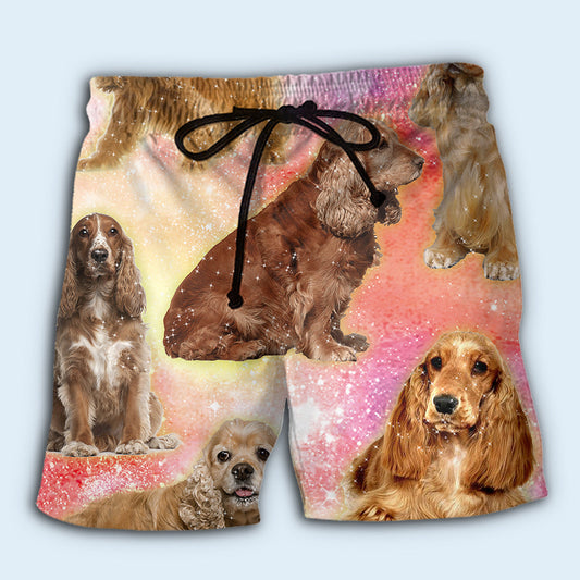 Cocker Spaniel Cute Dog Lover – Beach Short