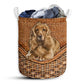 S: 17.72”x13.78” (45x35 cm) Cocker Spaniel Dog Rattan Teaxture - Laundry Basket - Owls Matrix LTD
