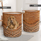 Cocker Spaniel Dog Rattan Teaxture - Laundry Basket - Owls Matrix LTD