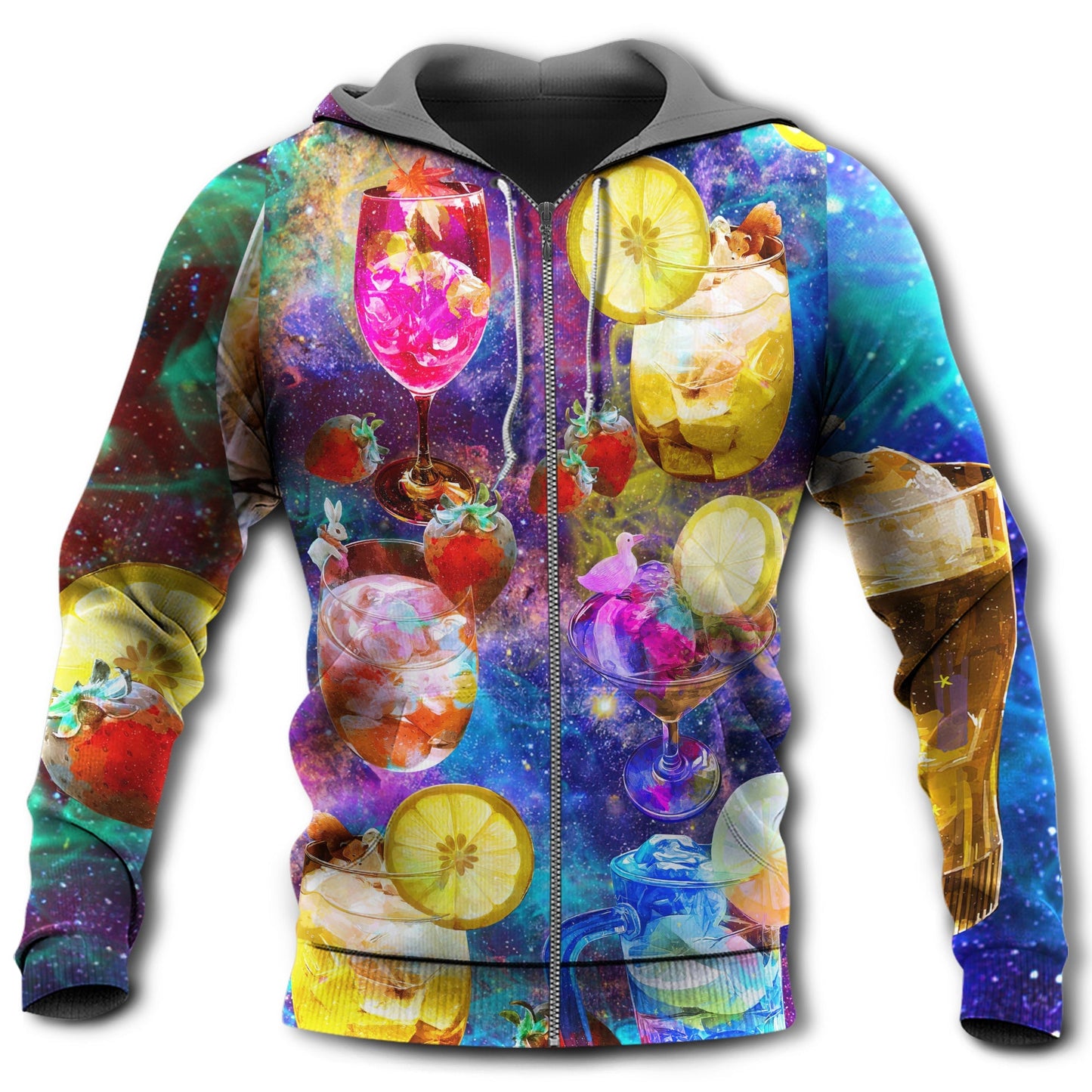 Cocktail Life Is A Crazy Mix - 3D Hoodie