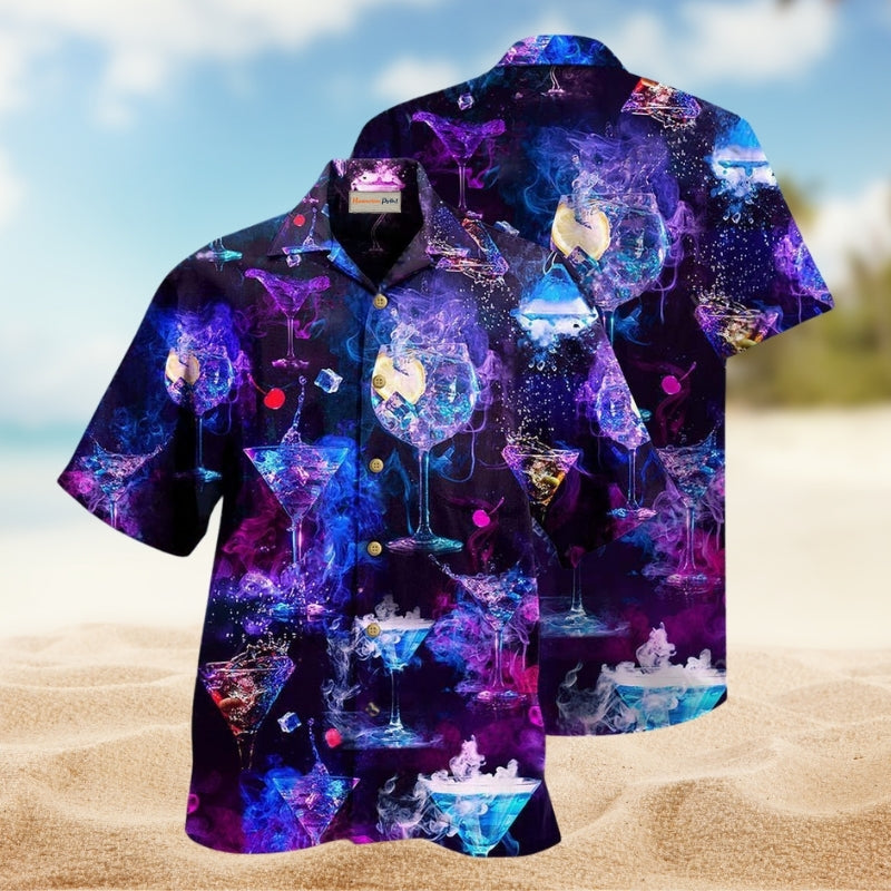 Cocktail Love The Moon Purple Limited Edition – Hawaiian Shirt