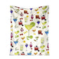 Tropical Drink Lover 50 x 60 Inch Flannel Blanket For Cozy Bedroom And Sofa Decor