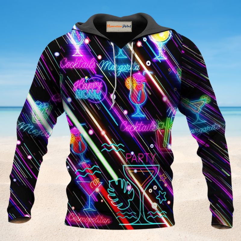 Cocktail Happy Hour Party - 3D Hoodie