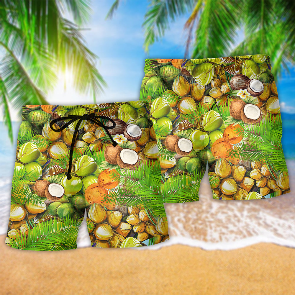 Fresh Coconut Summer Vibes Art – Beach Short