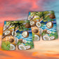 Coconut Lovely Style - Beach Short - Owls Matrix LTD