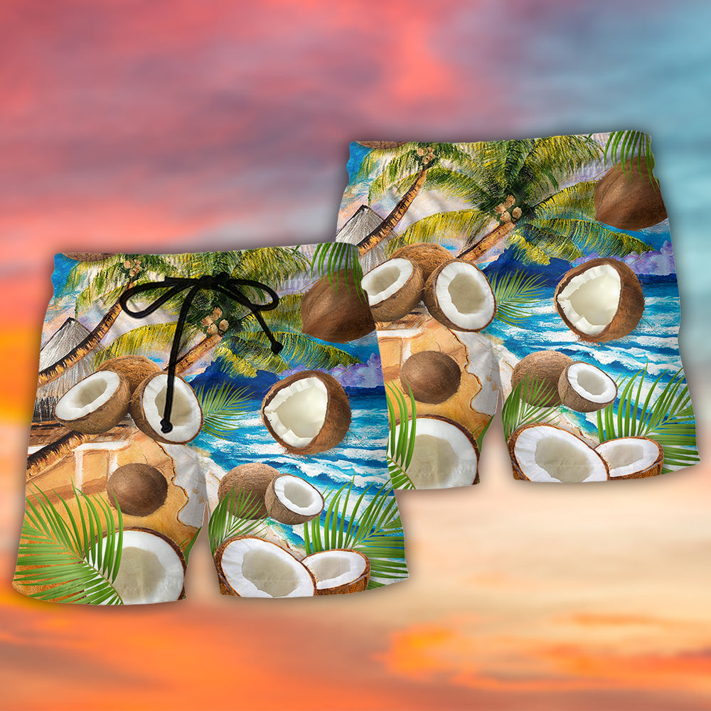 Coconut Lovely Style - Beach Short - Owls Matrix LTD