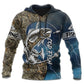 Cod Fishing Classic Art – 3D Hoodie