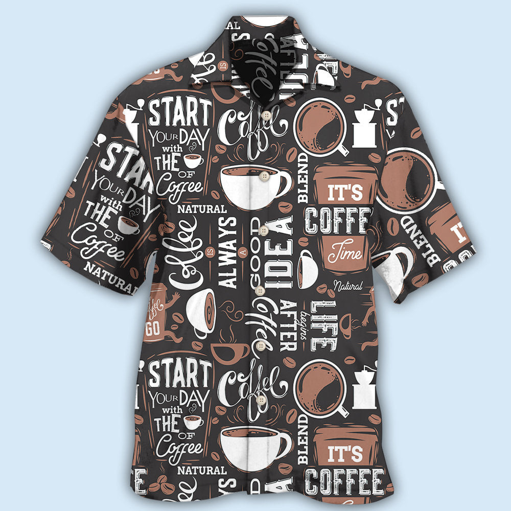 Coffee Start Your Day Style – Hawaiian Shirt