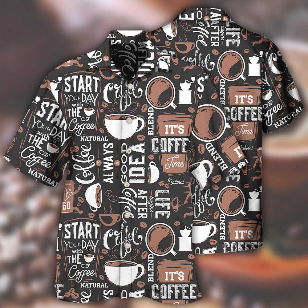 Coffee Start Your Day Style – Hawaiian Shirt