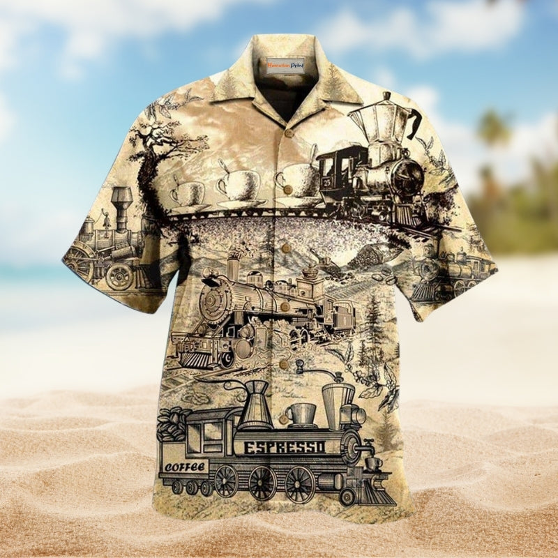 Coffee A Cup Of Coffee On The Train Limited Edition – Hawaiian Shirt