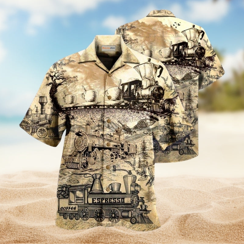 Coffee A Cup Of Coffee On The Train Limited Edition – Hawaiian Shirt