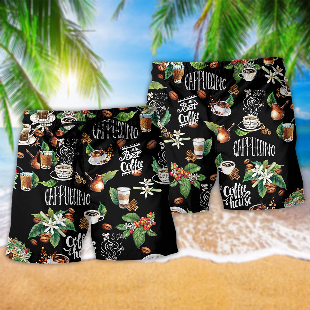 Coffee Lover Simple Quote - Beach Short