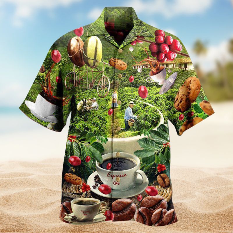 Coffee Wake Up And Smell The Coffee – Hawaiian Shirt