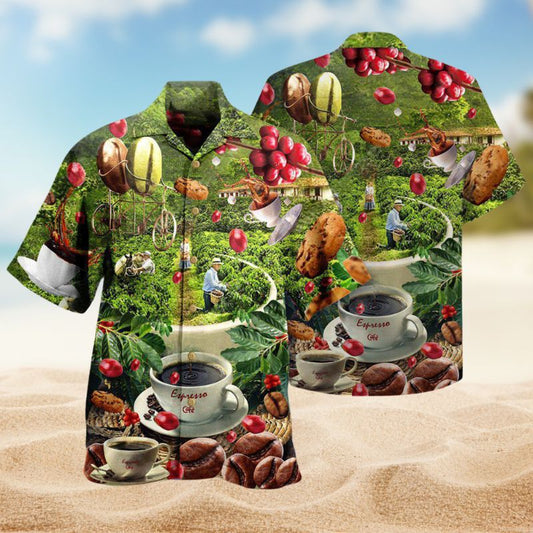 Coffee Wake Up And Smell The Coffee – Hawaiian Shirt