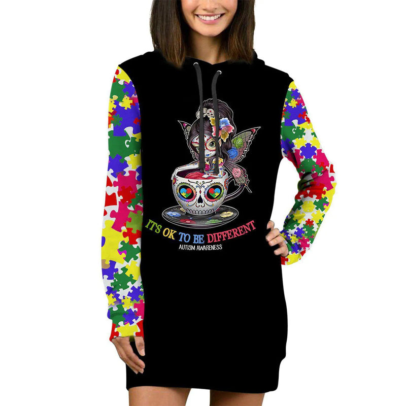 Collection Cup Girl Autism Design – 3D Hoodie