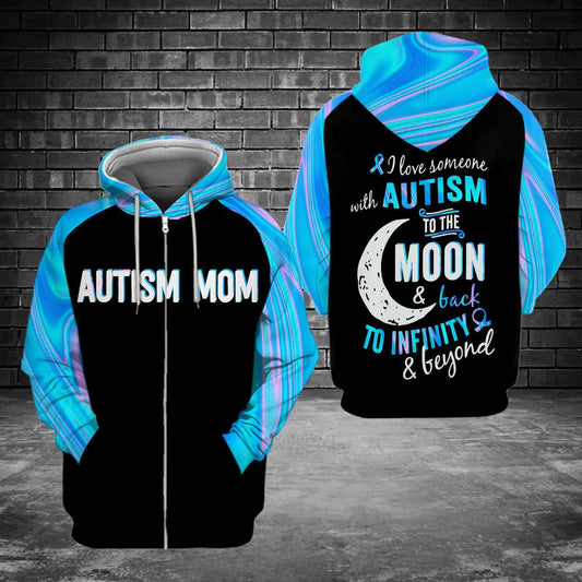 Collection Love Someone With Autism Quote – 3D Hoodie