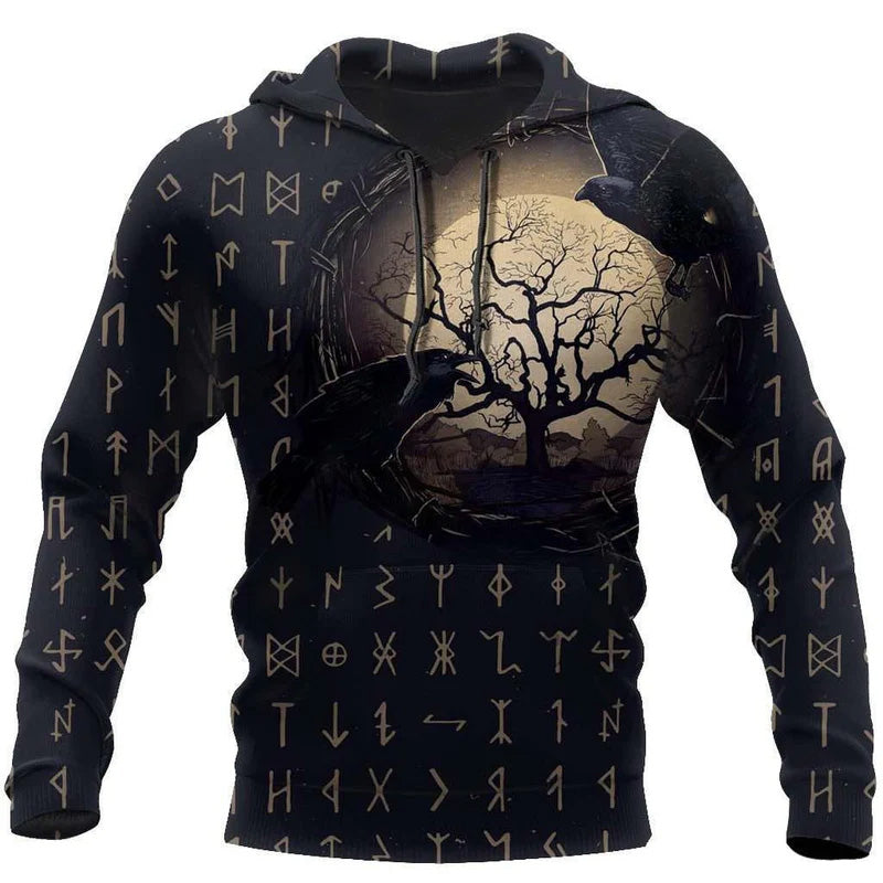 Collection Viking Raven Of Odin Art – 3D Hoodie