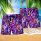 Purple Monkey Art – Beach Short