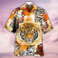 Colorful Tiger Painting Art - Hawaiian Shirt