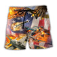 Combat Aircraft Independence Day Art – Beach Short