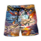 Combat Aircraft America Art – Beach Short