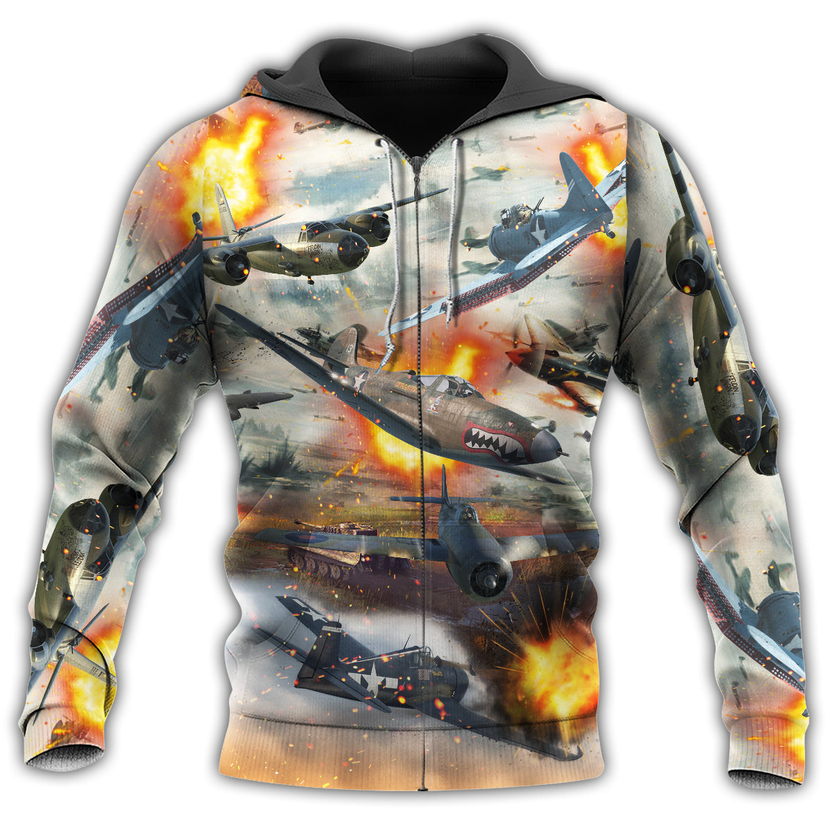 Combat Aircraft War Power - 3D Hoodie