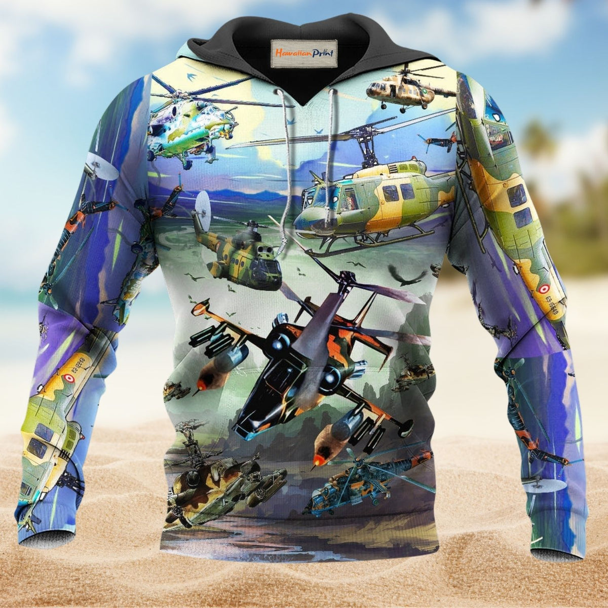 Combat Aircraft Blue Sky - 3D Hoodie