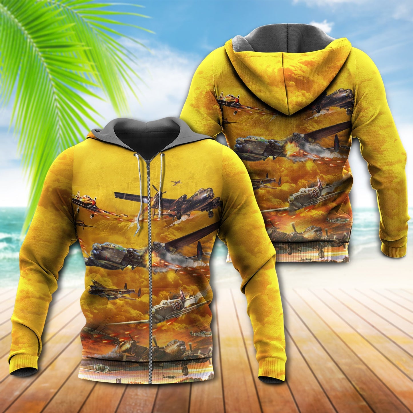 Combat Aircraft Danger Quote Art – 3D Hoodie
