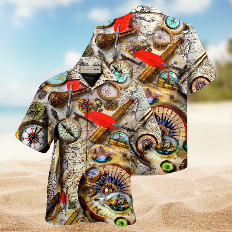 Compass Take Your Compass And Go Anywhere - Hawaiian Shirt