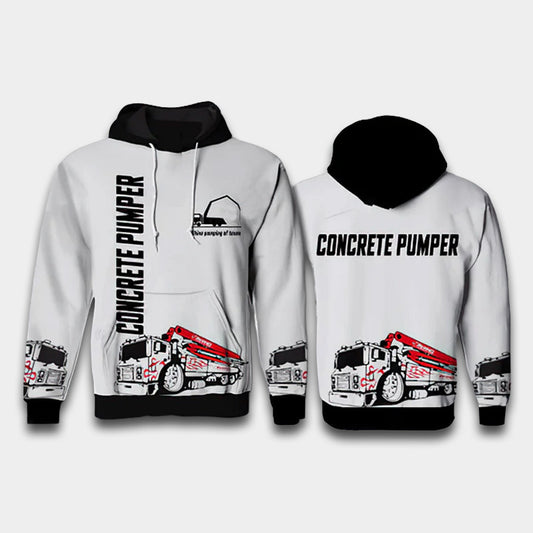 Concrete Pumper Art – 3D Hoodie
