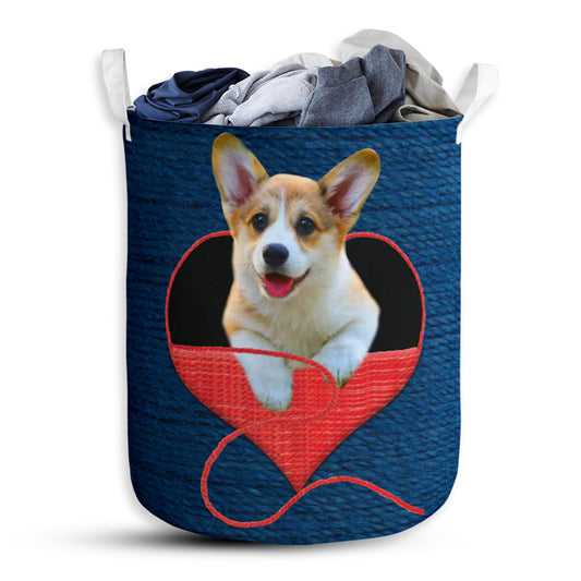 Corgi Wool Love Amazing - Laundry Basket - Owls Matrix LTD