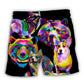 Corgi Dog And Bear Lover - Beach Short