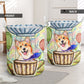 Corgi And Air Balloon - Laundry Basket - Owls Matrix LTD