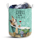 S: 17.72”x13.78” (45x35 cm) Corgi And Bath Soap - Laundry Basket - Owls Matrix LTD
