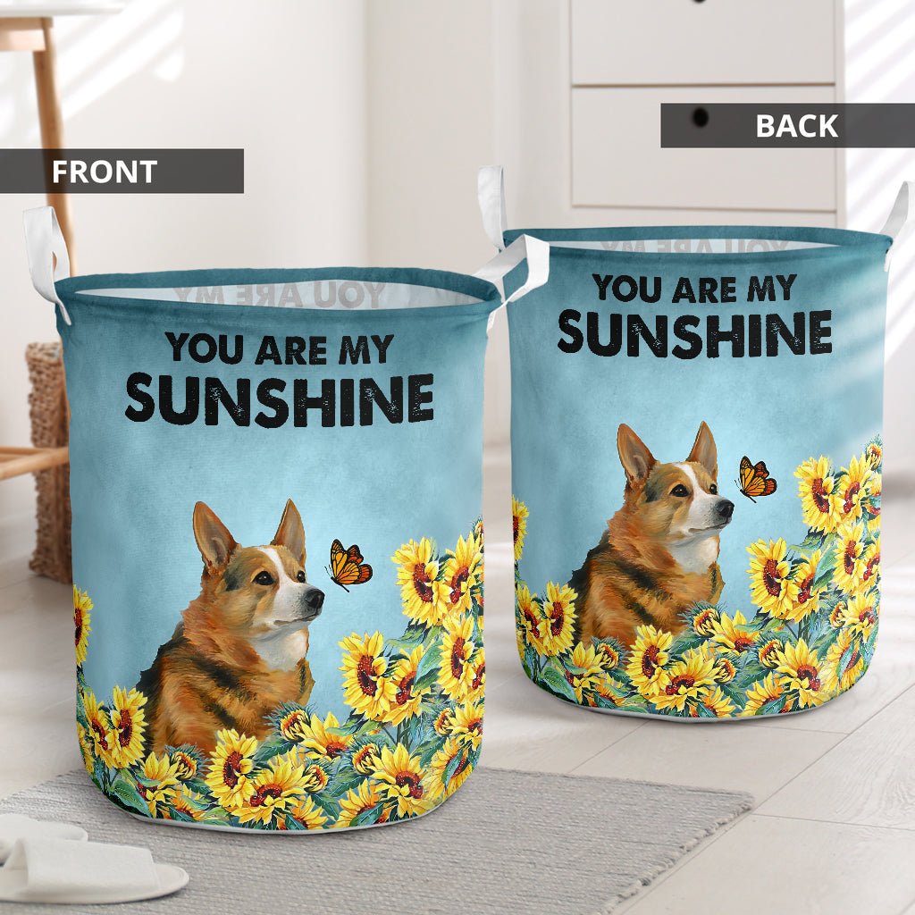 Corgi Are My Sunshine - Laundry Basket - Owls Matrix LTD