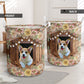 Corgi Flower Wood - Laundry basket - Owls Matrix LTD