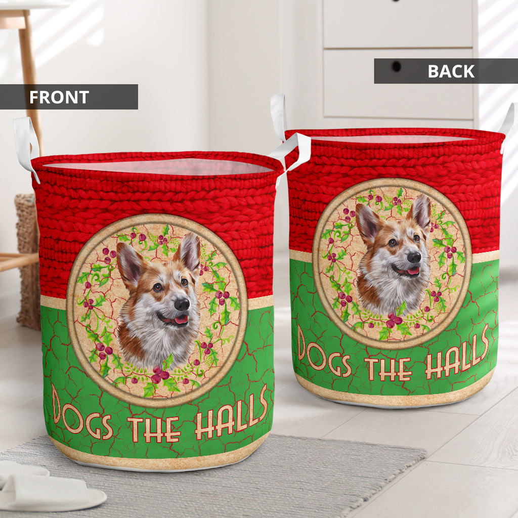 Corgi Knit Wool - Laundry Basket - Owls Matrix LTD