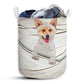S: 17.72”x13.78” (45x35 cm) Corgi Mummy Basic Style - Laundry Basket - Owls Matrix LTD