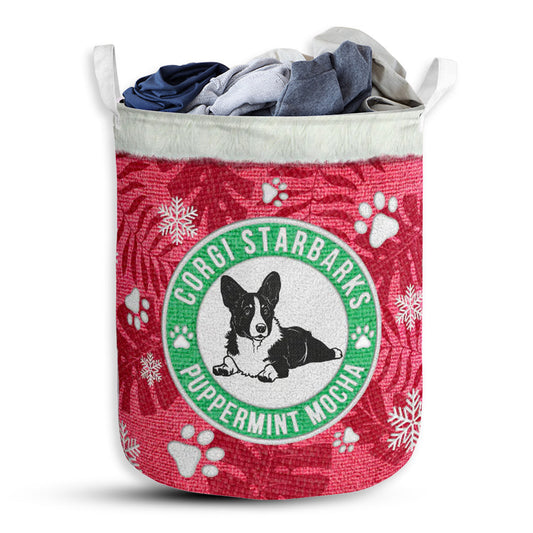S: 17.72”x13.78” (45x35 cm) Corgi Starbarks Basic Style - Laundry Basket - Owls Matrix LTD