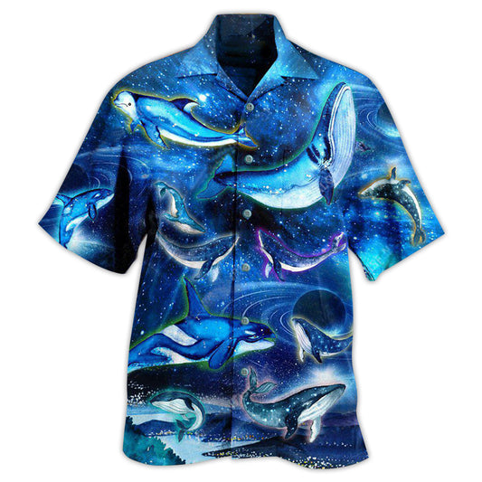 Cosmic Whale In Fantasy Space Edition – Hawaiian Shirt