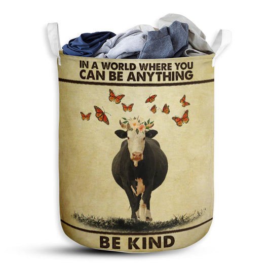 Cow Be Kind Basic Style - Laundry Basket - Owls Matrix LTD
