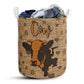 Cow Heart Brown - Laundry Basket - Owls Matrix LTD