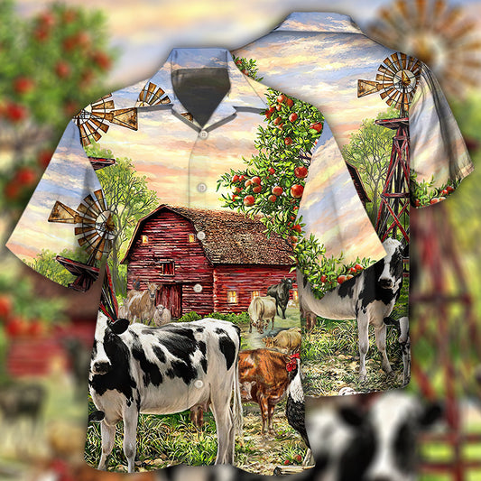 Cows Farm Peace Life Style – Hawaiian Shirt