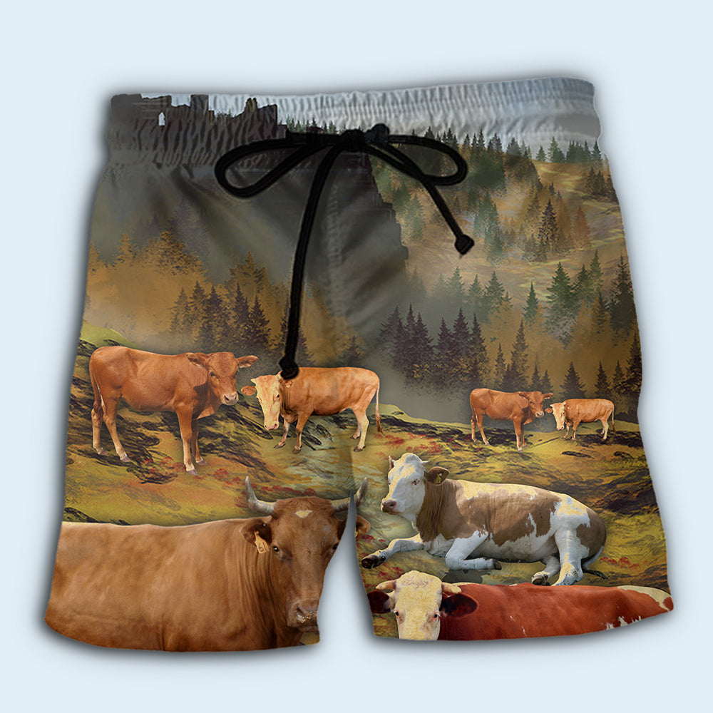 Cow Mountain Farm Love Style – Beach Short
