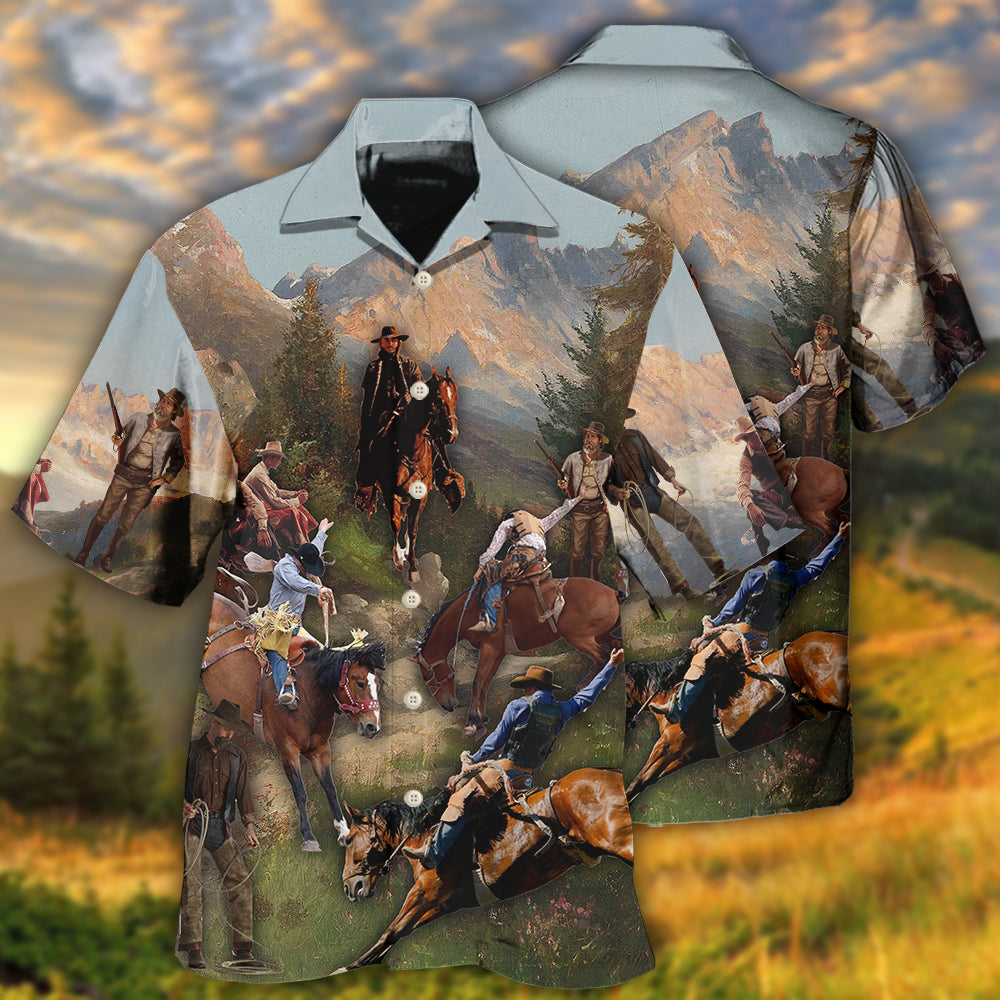 Cowboy Into The Forest Outdoor Style – Hawaiian Shirt
