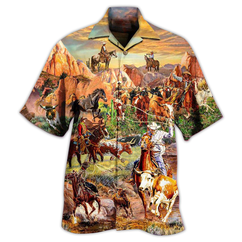 Cowboy Freedom Life Style Mountain Edition – Hawaiian Shirt