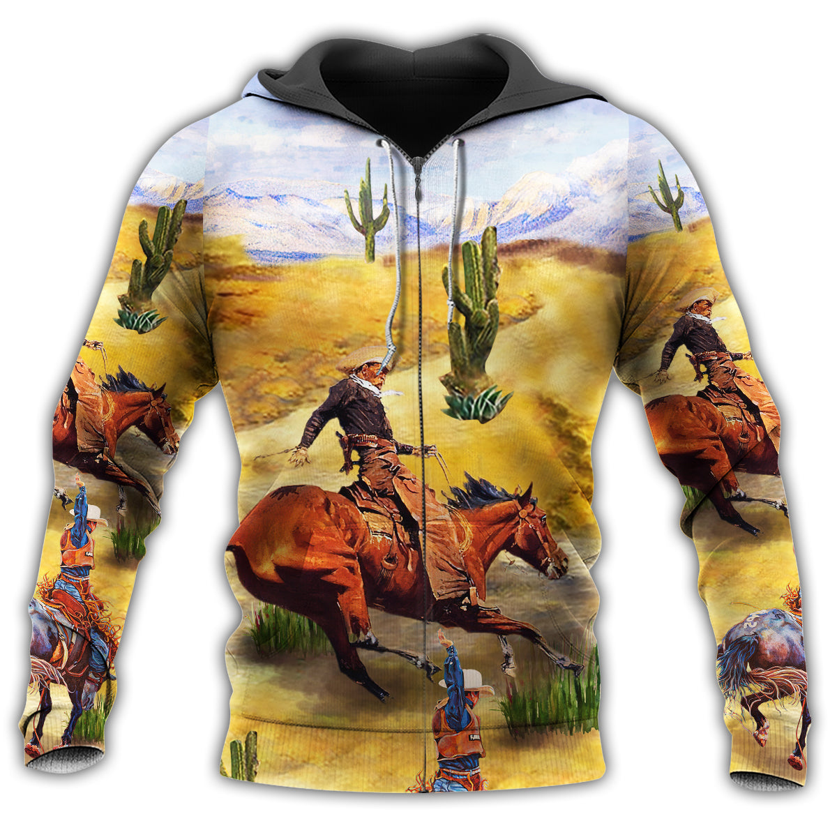 Cowboy Love Desert Sky Style - 3D Hoodie